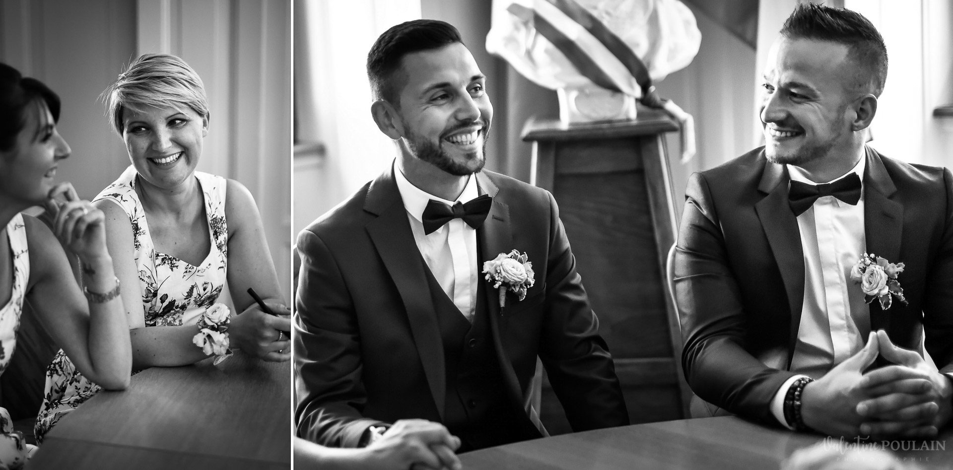 mariage fun petit Wetto regards temoins