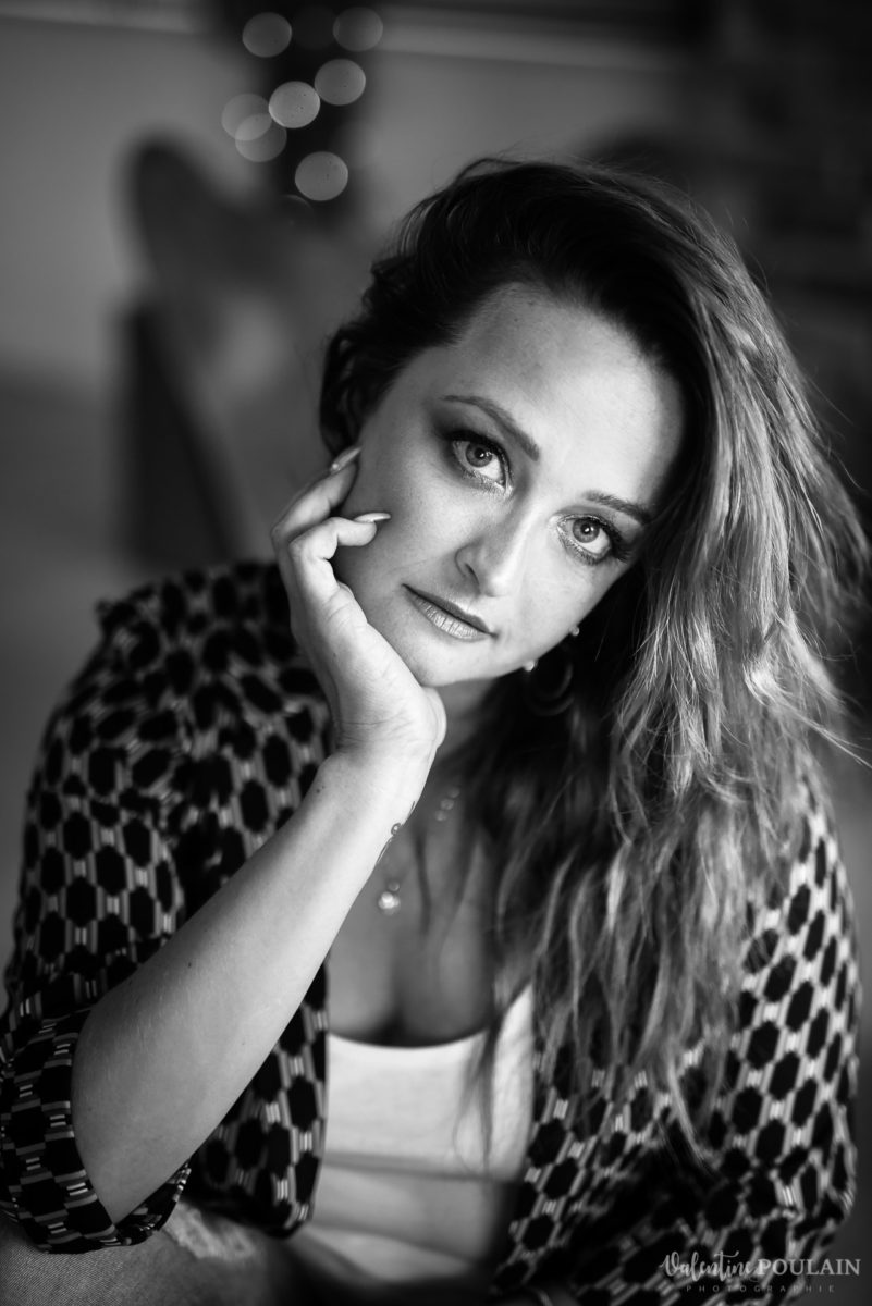 Shooting-Shooting Portrait femme Michaelle - Valentine Poulain n&b