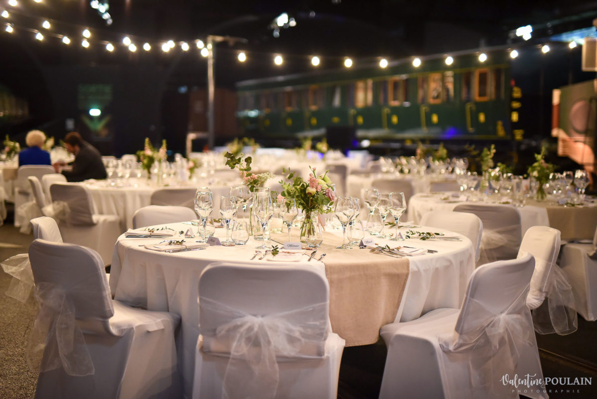 Mariage cité du train tables - Valentine Poulain