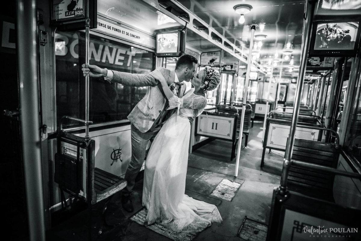 Mariage cité du train wagon - Valentine Poulain