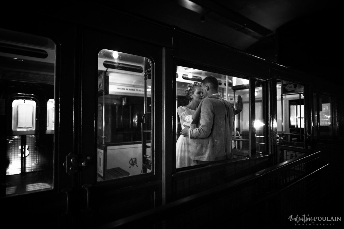 Mariage cité du train locomotives à deux - Valentine Poulain