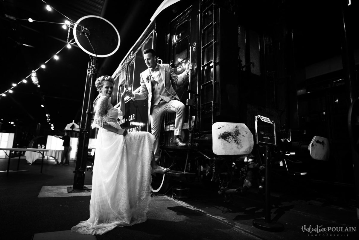 Mariage cité du train locomotive - Valentine Poulain