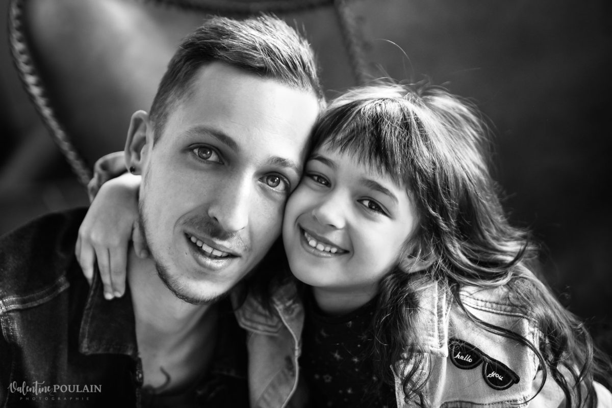 père fille portrait - Valentine Poulain