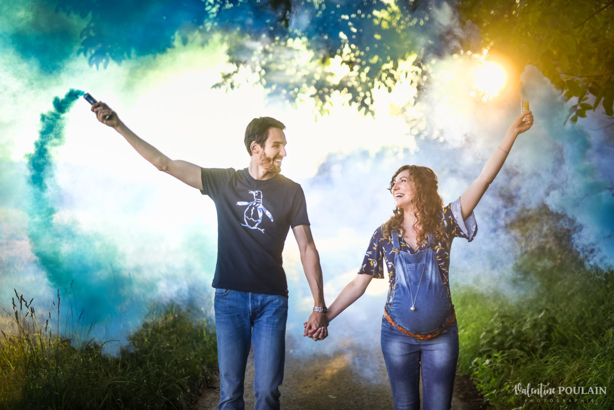 couple fumigènes grossesse - Valentine Poulain