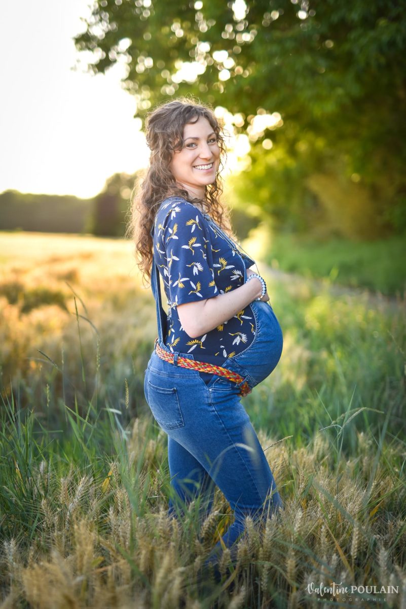 salopette femme enceinte-champs - Valentine Poulain