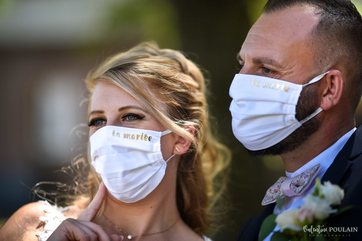 Mariage fun kermesse party - Valentine Poulain masque