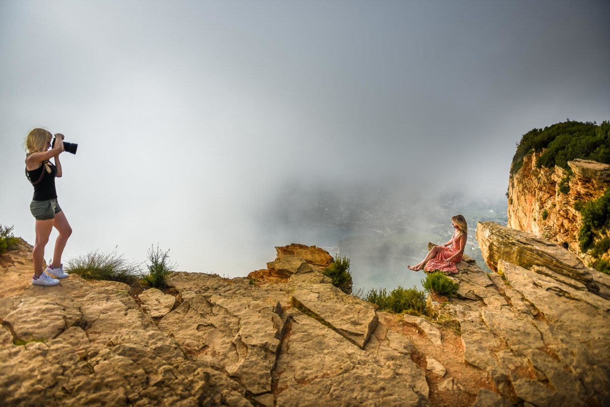 Behind the scene shooting Portrait Calanques Sud - Valentine Poulain