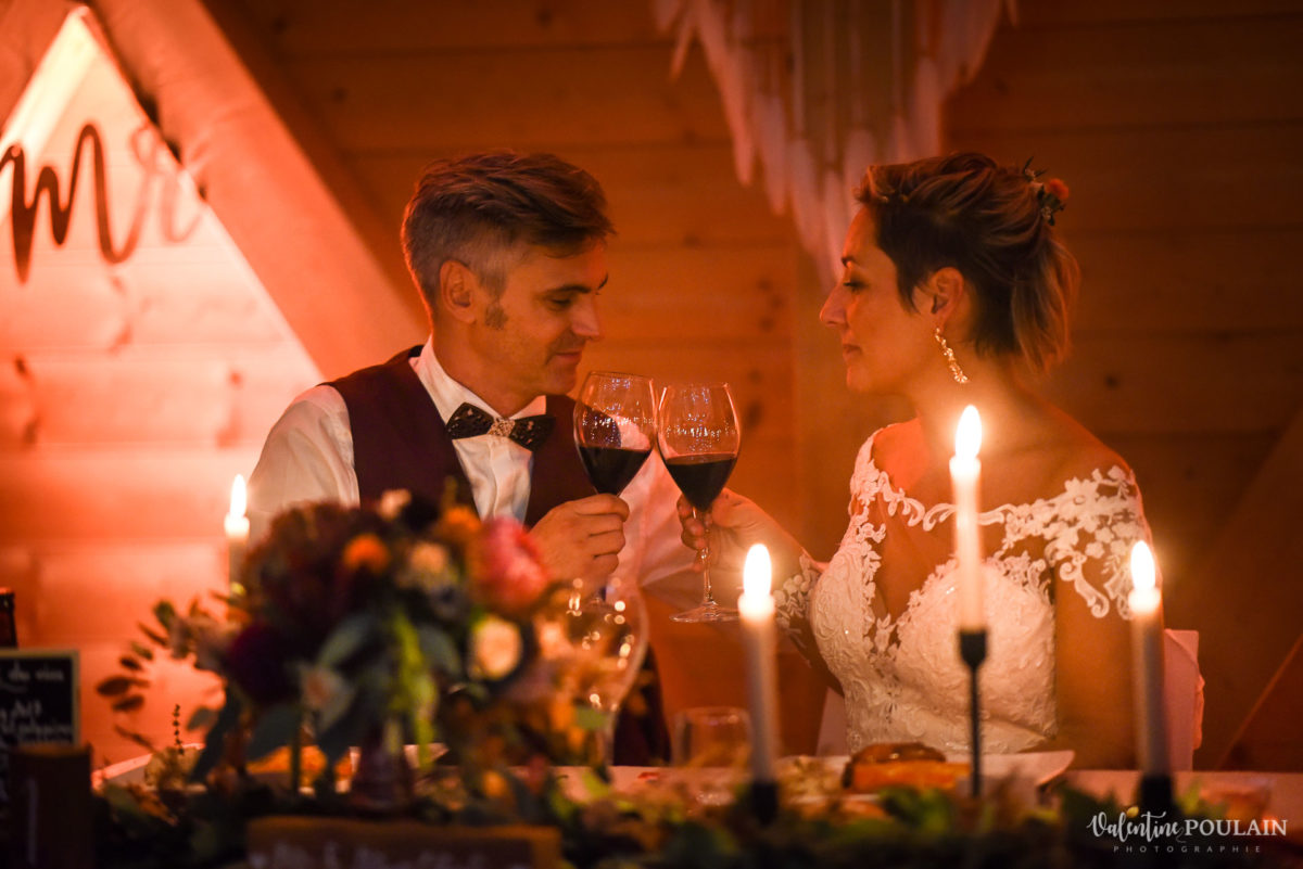Mariage rock automne Domaine du Hirtz - Valentine Poulain tchin