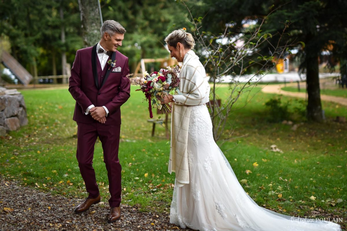 Mariage rock automne Domaine du Hirtz - Valentine Poulain first look