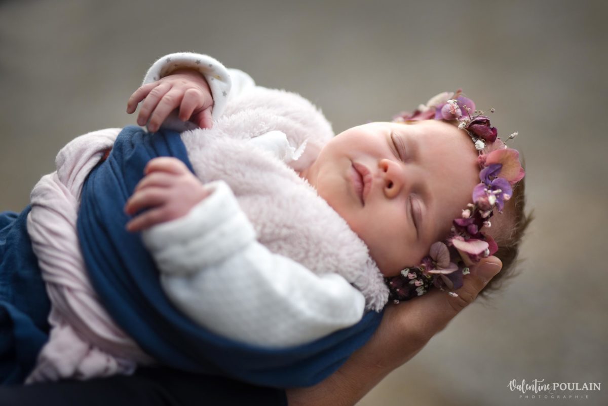 couronne fleurs bébé - Valentine Poulain
