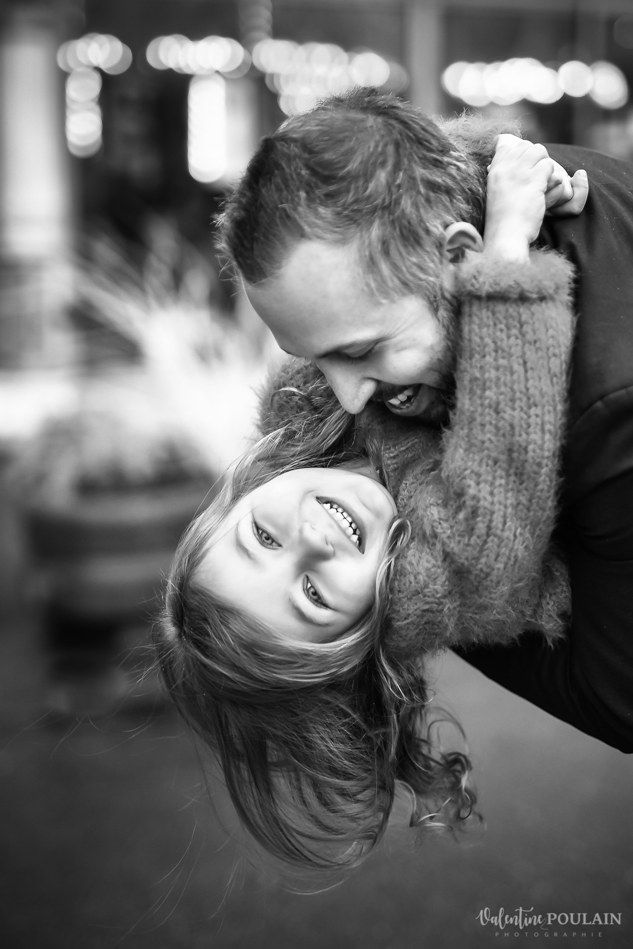 Pere fille n&b - Valentine Poulain