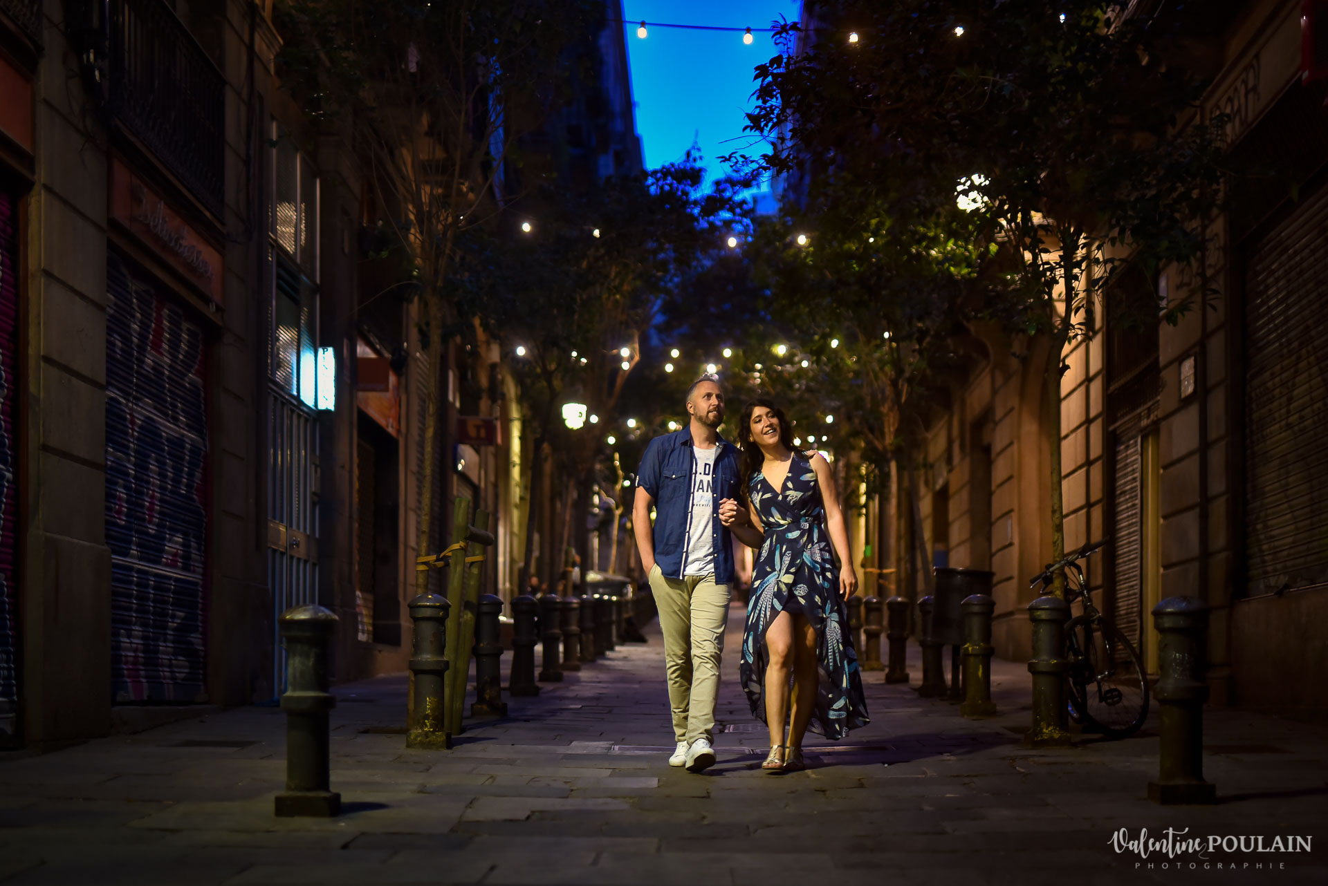 Séance photo couple Barcelone - Valentine Poulain nuit