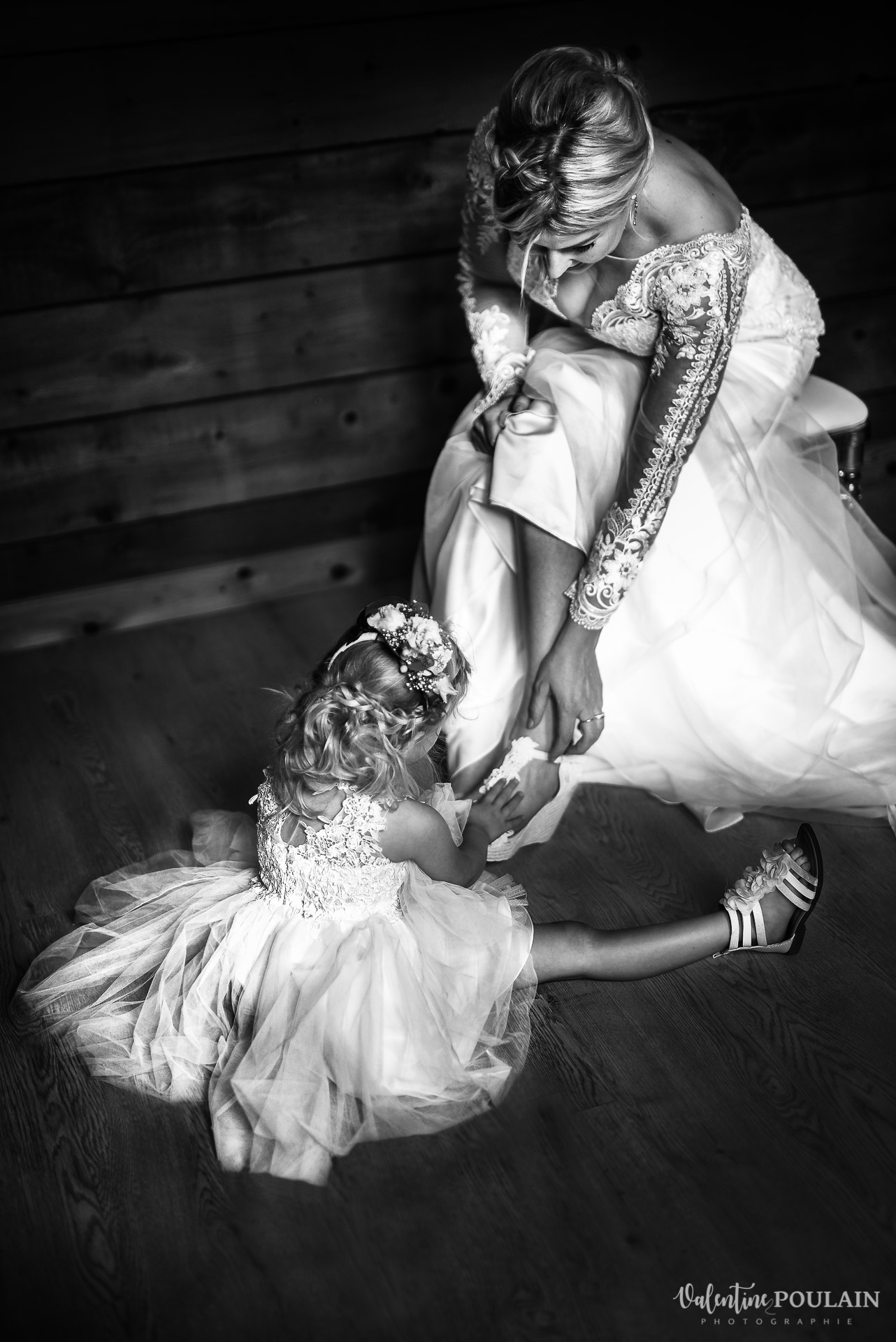 noir blanc mere fille - Valentine Poulain
