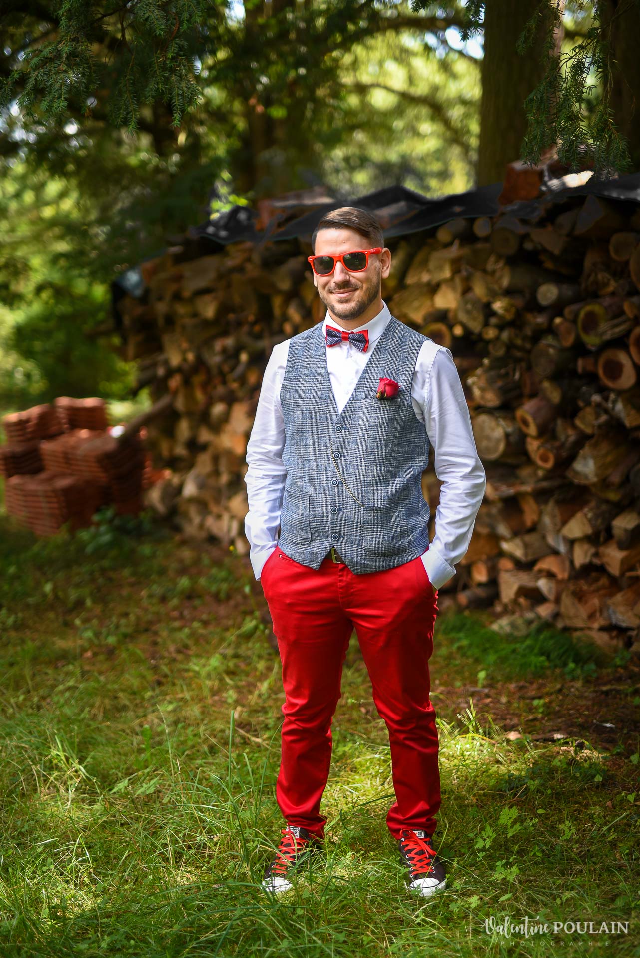 Mariage vintage rockabilly - Valentine Poulain portrait marié