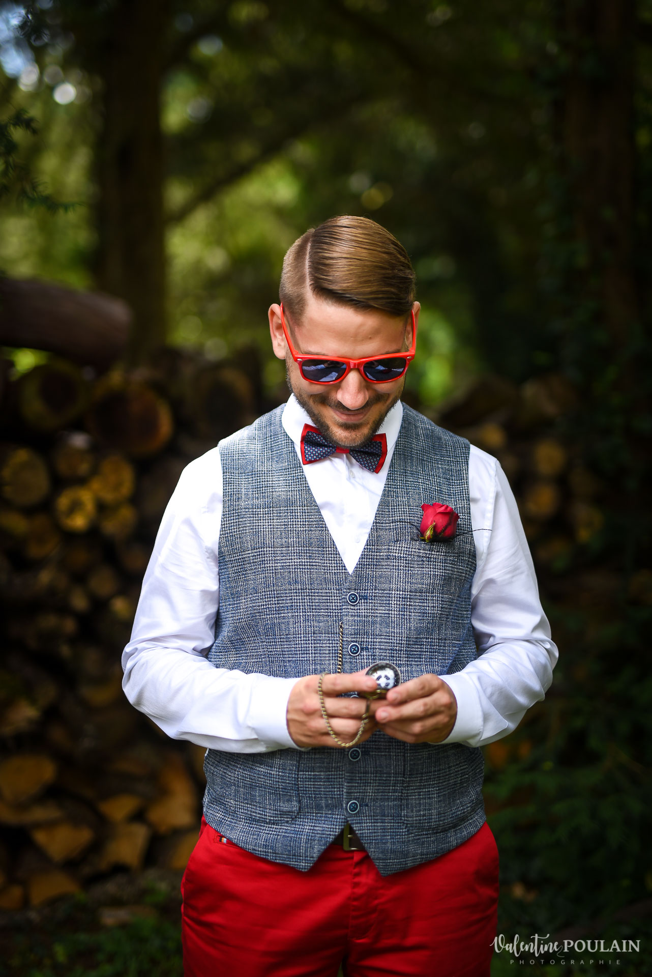 Mariage vintage rockabilly - Valentine Poulain marié