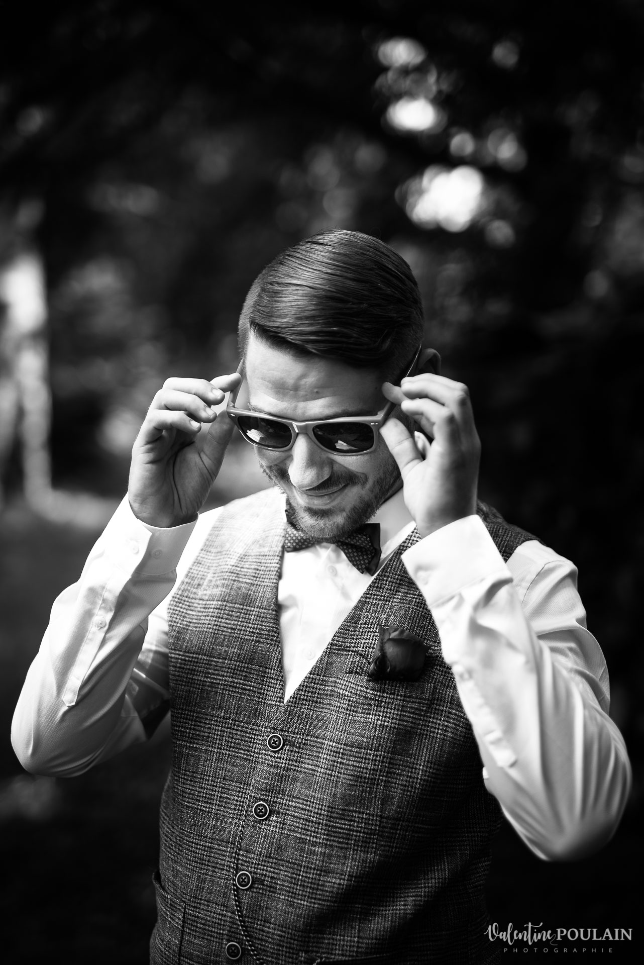 Mariage vintage rockabilly - Valentine Poulain - noir et blanc