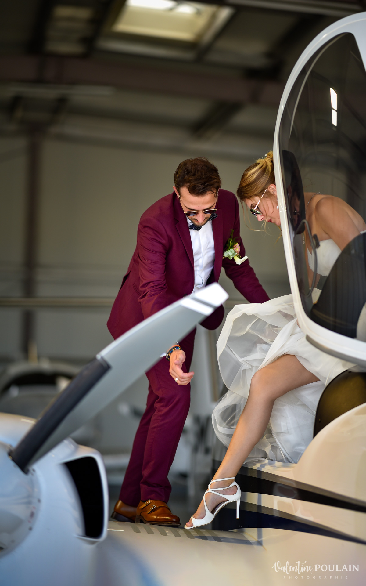 Se marier en exterieur - Château Thanvillé Valentine Poulain avion